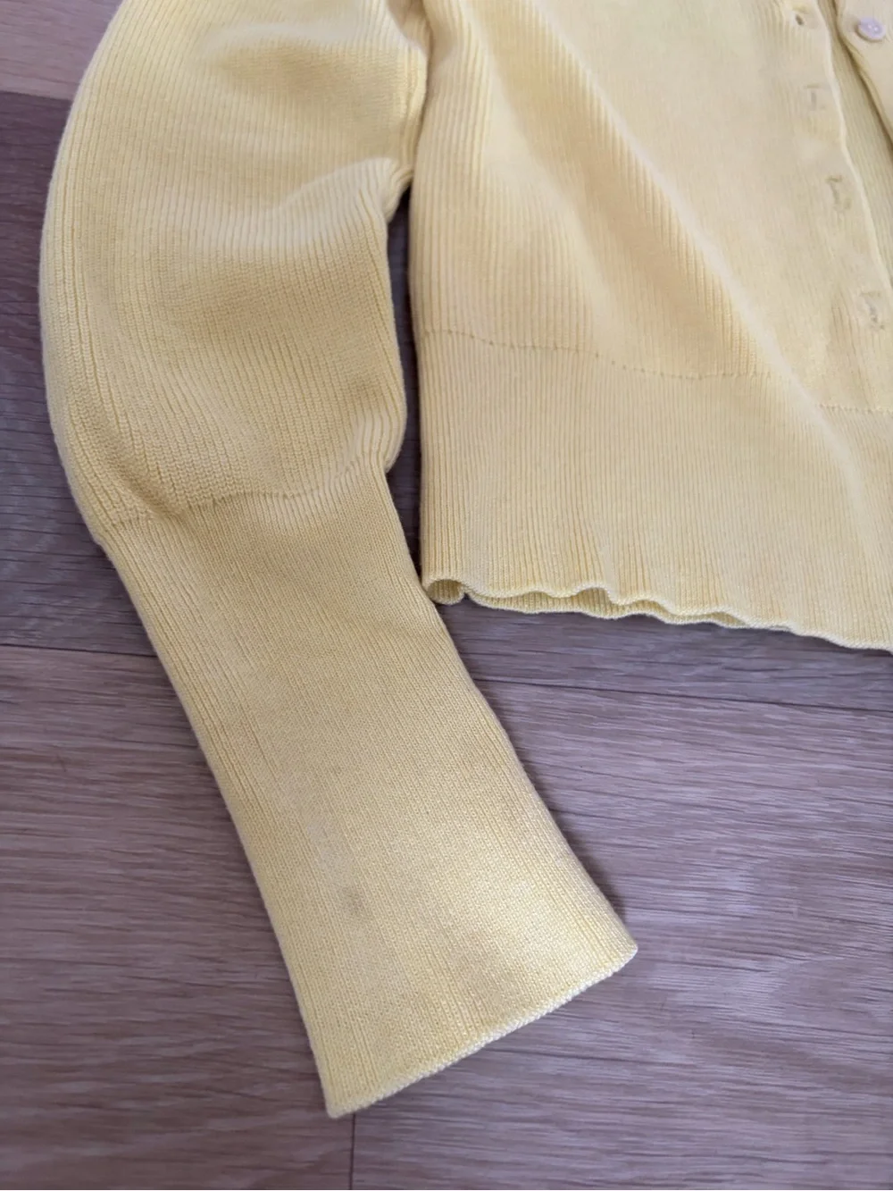 J.Crew Neon Yellow Cropped Cardigan XS
